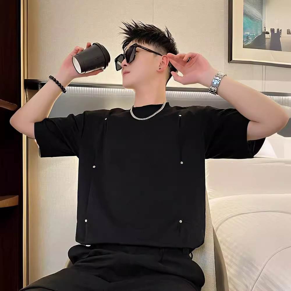 Trendy Designer Short Sleeves Brand T-shirt For Men Summer 2025 New Fashion Casual Top For Men Cool Summer Design Short Sleeve Tee