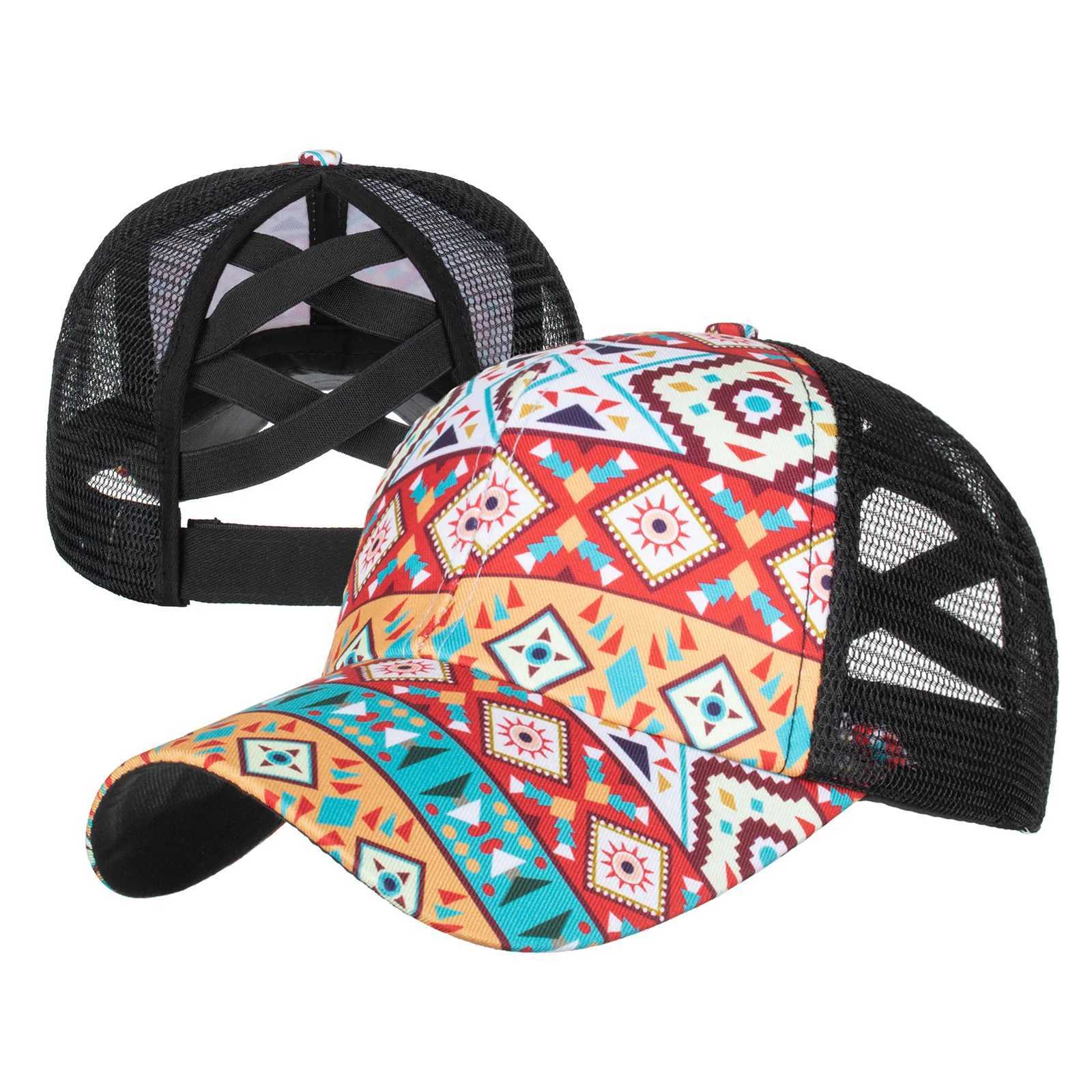Vrouwen Paardenstaart Baseball Cap Snapback Verstelbare Paardenstaart Gorras Pet Zer Zonnehoed Mesh Trucker Hoed Pet Femm X250704