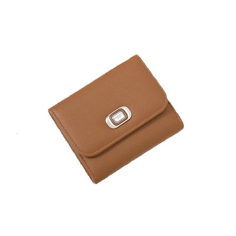 Free Shipping Designer Bag 2025 Short Women's Wallet High-end Multi-card Slot Card Holder Simple Cross-border Foreign Trade PU Women's Coin 