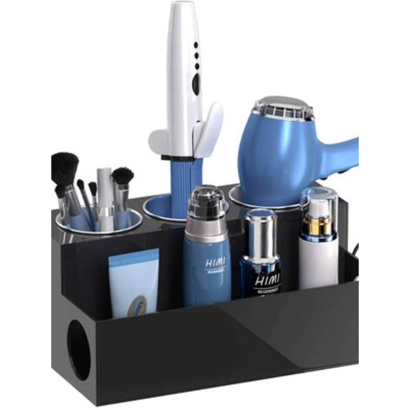 Acrylic Dryer Storage Rack Bathroom Toiletries Organizer Home Hair Care Tools Makeup Box