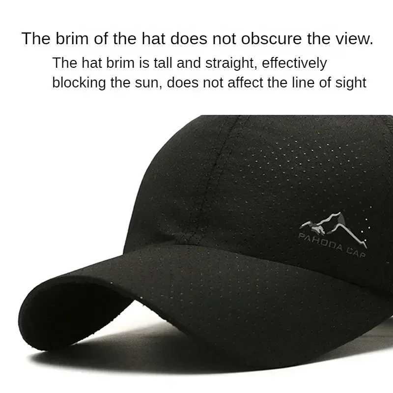 Summer Breathable Mesh Quick Drying Men Wens Baseball Cap Outdoor Sports Travel Fishing Climbing Cycling Runnning Hat X250704