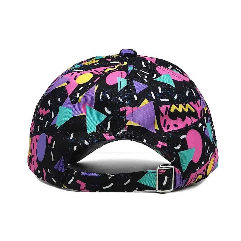 Spring Polter Graffiti Print Casquette Baseball Cap Adjustable Outdoor Snapback Hats for Men and Wen 244 X250704