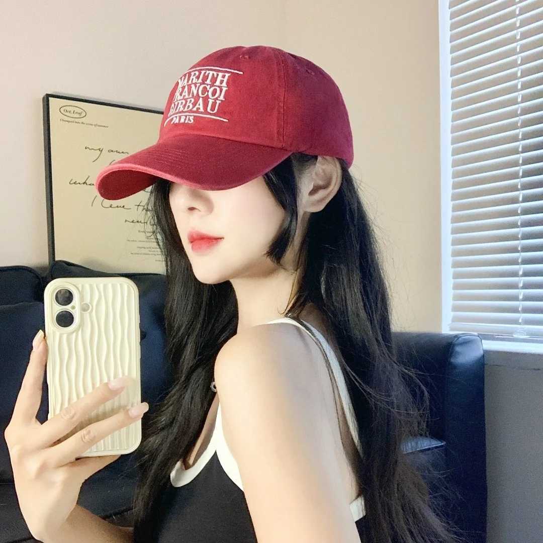 Summer Sunshade Trendy Brand Embroidered Letter Baseball Cap Wens Ins Style Versatile Soft Top Cap Unisex Face Hat X250704