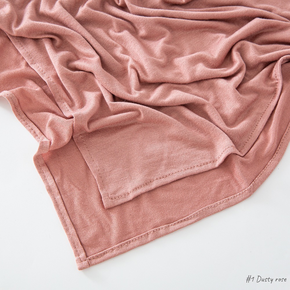 Premium Jersey Hijab Scarf Solid Muslim Long Scarves Turban Shawl Elastic Cotton Arab Headscarf Head Wraps Saudi Hijabs 250328