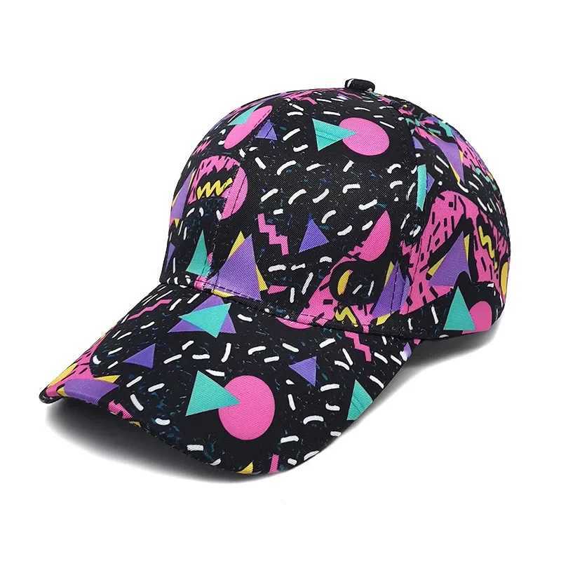 Spring Polter Graffiti Print Casquette Baseball Cap Adjustable Outdoor Snapback Hats for Men and Wen 244 X250704