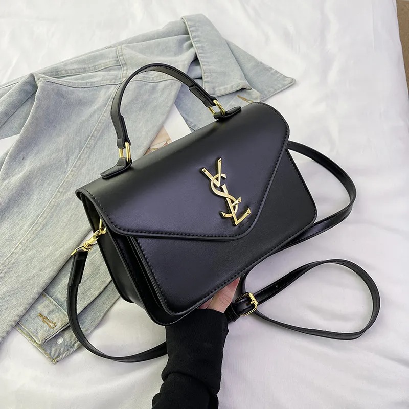Designer Bag Shoulder Bag Luxury Bag Purse Crossbody Bag Simple Fashion Trend Women's Handbag High Quality Leather Small Square Bag Black Large C