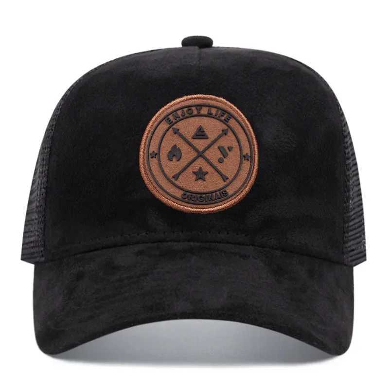 Summer Mesh Baseball Cap Wen Men ENJOY LIFE Letter Patch Snapback Hat Casual Breathable Unisex Street Hip Hop Trucker Caps X250704