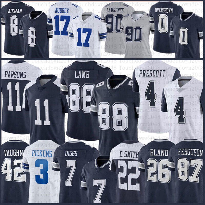 CeeDee Lamb Micah Parsons Dak Prescott Football Jersey George Pickens Trevon Diggs DaRon Bland Emmitt Smith Troy Aikman DeMarvion Overshown Jaydon Blue Aubrey