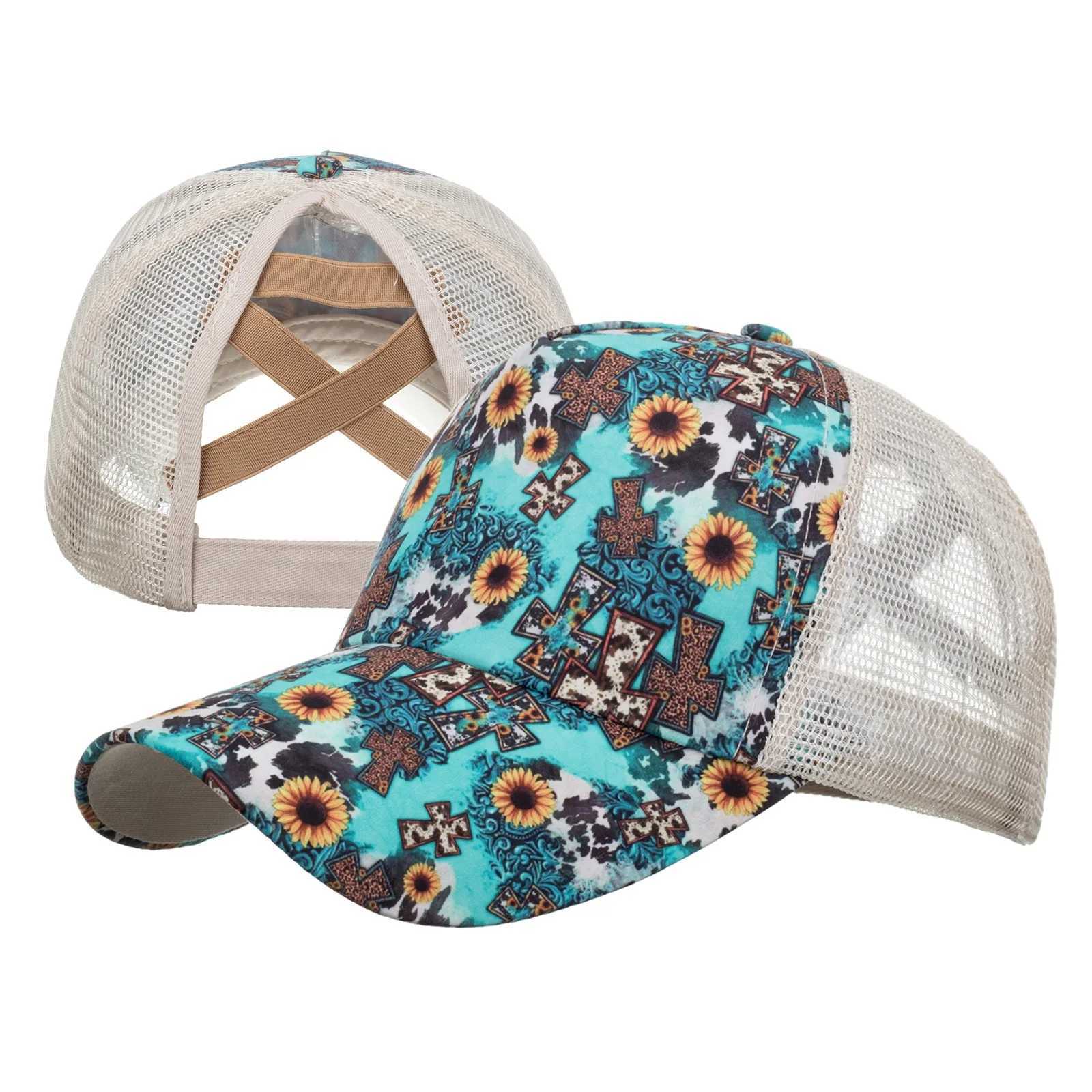 Vrouwen Paardenstaart Baseball Cap Snapback Verstelbare Paardenstaart Gorras Pet Zer Zonnehoed Mesh Trucker Hoed Pet Femm X250704
