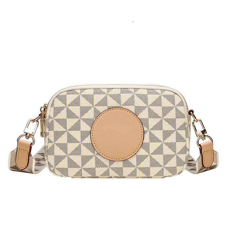 New bags Camera Spring Summer Printed Small Square Casual Versatile Wide Strap Crossbody Bag Fashion Single Shoulder