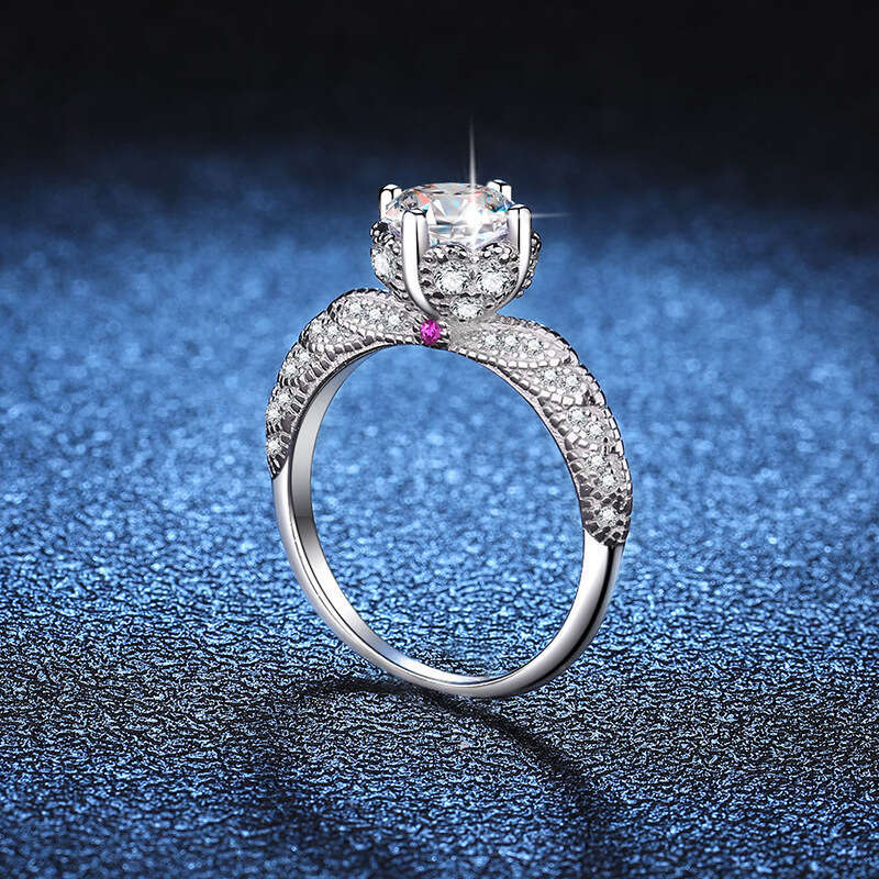 S925terling S925ilver 3 caratS925 MoiS925S925anite for Women Angel WingS925 Ring 5c5