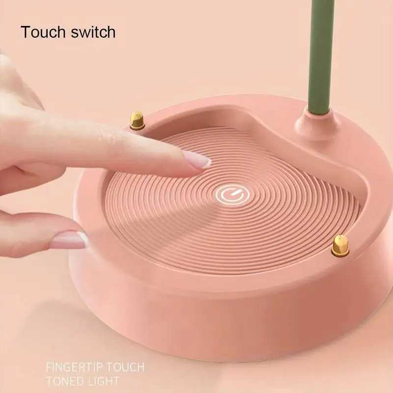 Rechargeable LED Table Lamp Adjustable Goose Shin Touch 3-speed Dimming Kids Reading Eye Care Indoor Decorative Night Lamp GiftsXJ250703