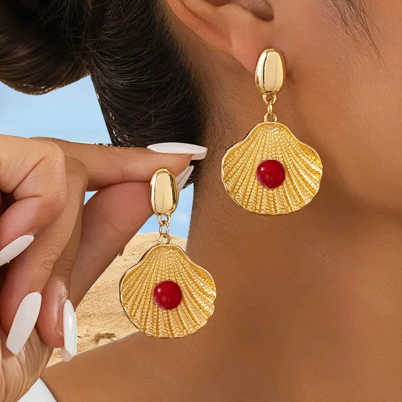 Xiyin Wind Exaggerated Fashion Trend Starfish Element Simple Women's Earrings