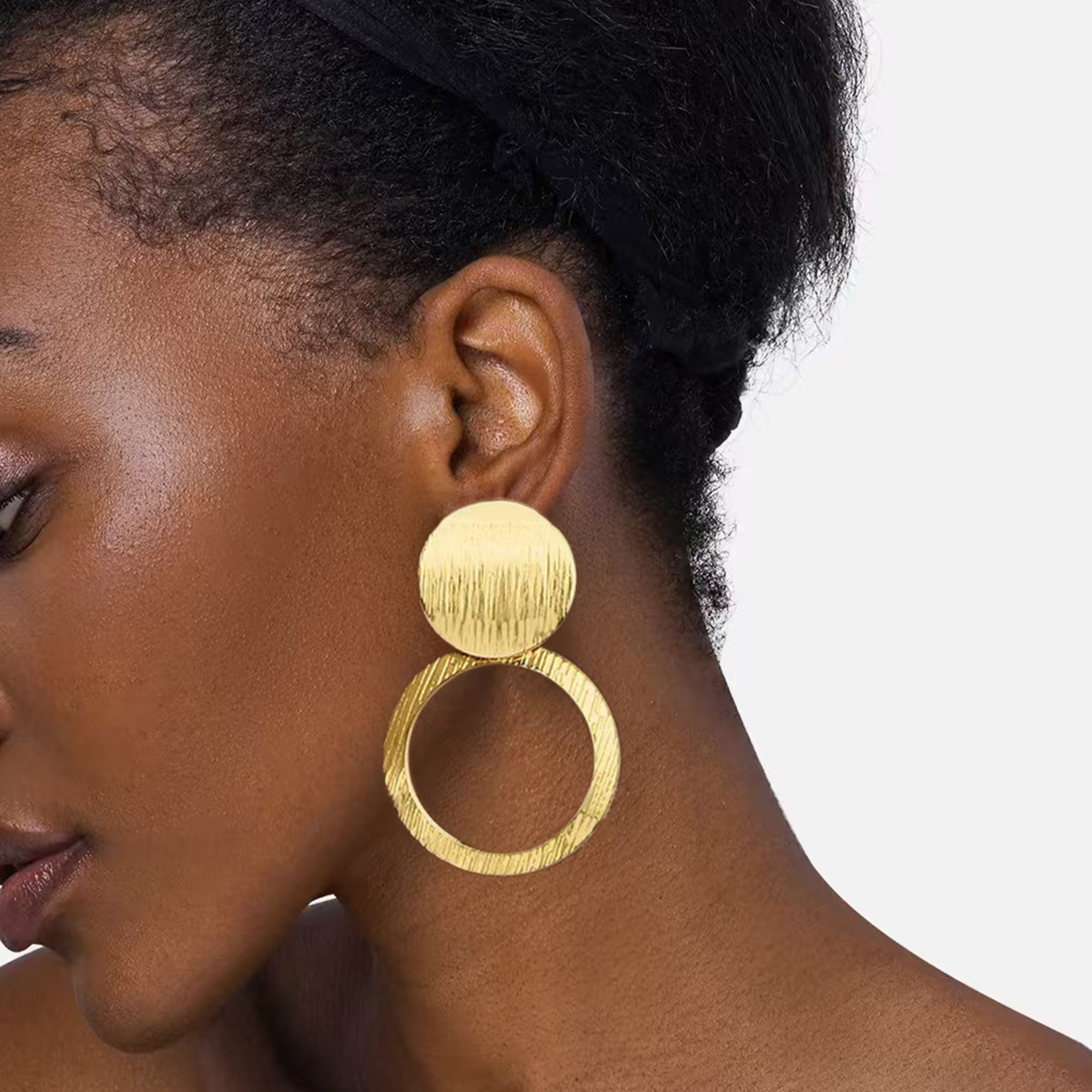 New Style for Women Double Layer Ear Clips Fashion Trendy Personality Cute Versatile Earrings