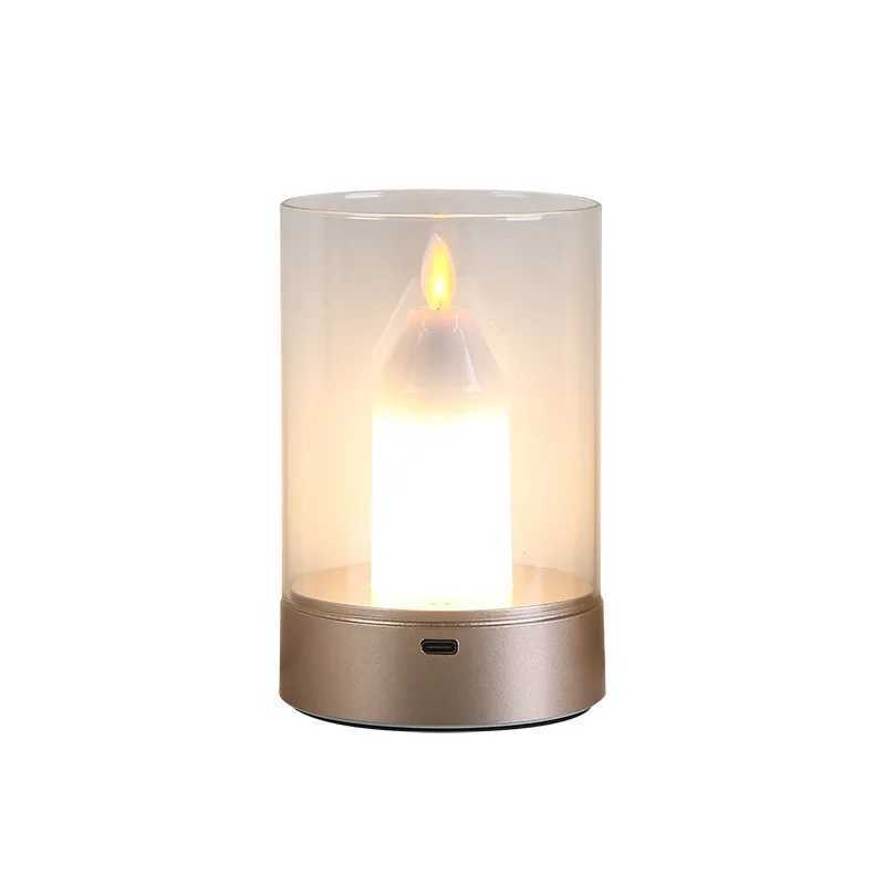 Simulation Candle Atmosphere Light Live Room Premium Ornament Magic Sensor Light Living Room Bedroom Dining Room Romantic Mood W250704