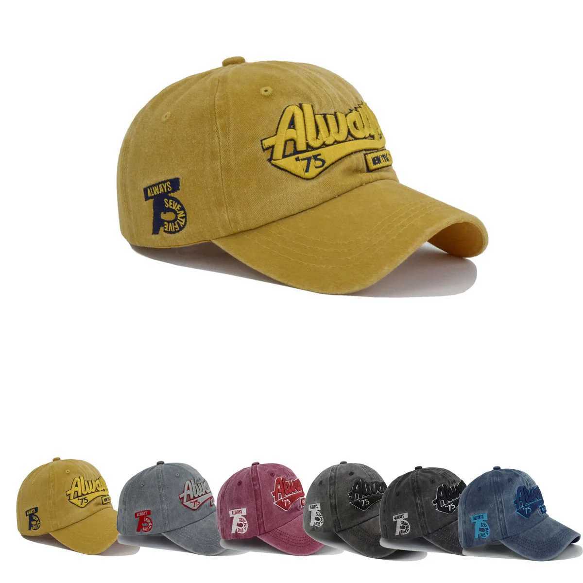 New Adt Unisex Washed Denim Baseball Cap Summer Outdoor Hats Sport Caps Casual Letter Men Wen Embroidery Sun Hats Bonnet X250704