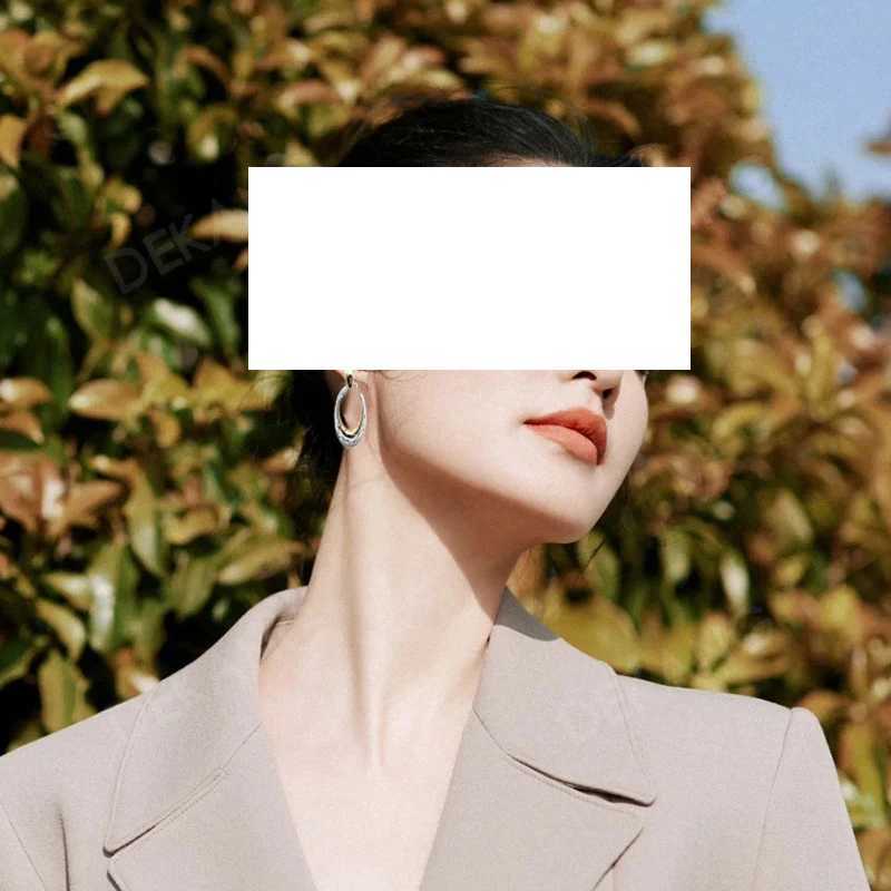 s925 Silver Needle Geometric Openwork Earrings Y250704