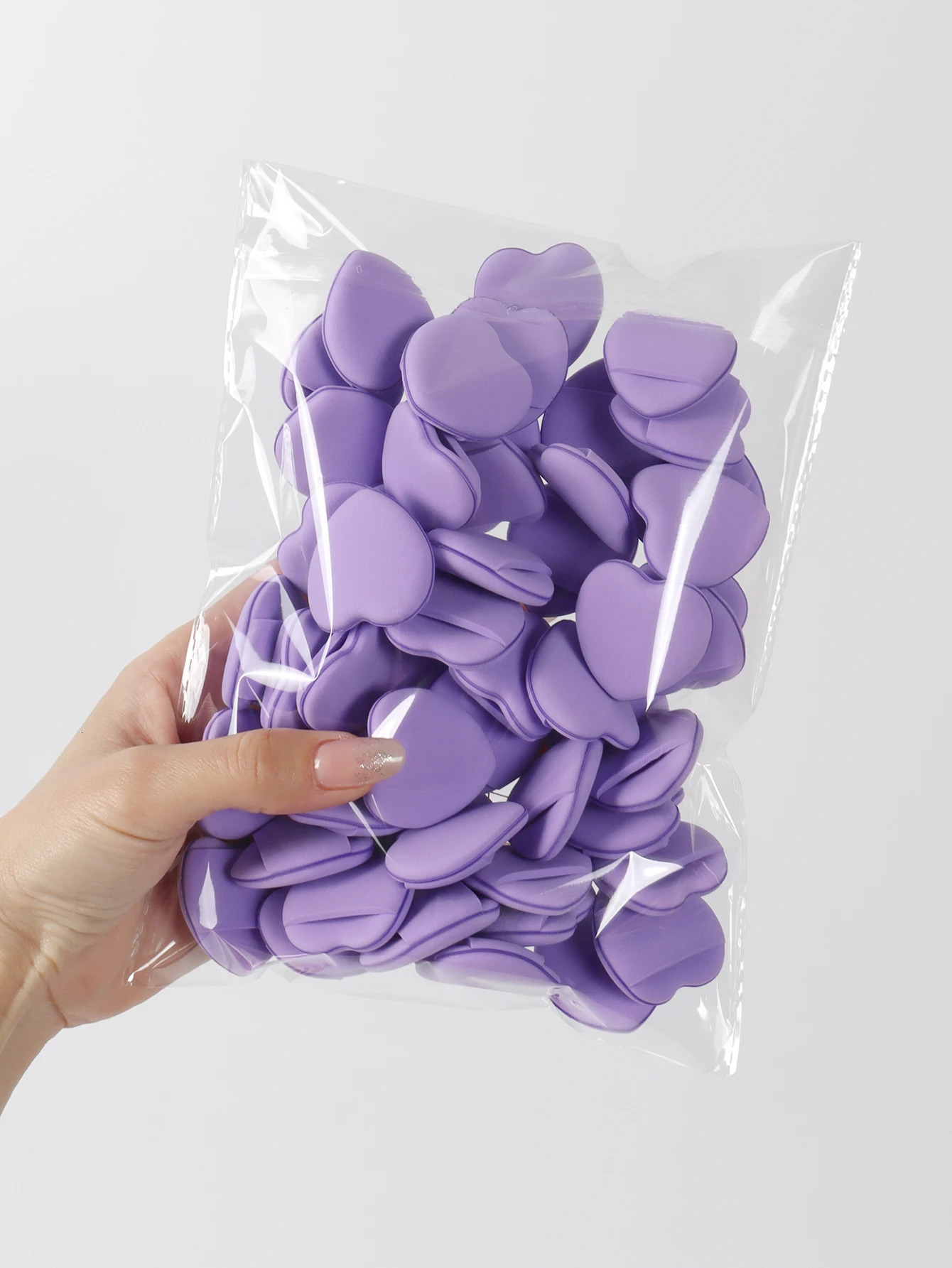 50 Mini Finger Cushions Air Cushion Powder Puff Latex Free Mixed Sponge and Cosmetic Puff Is Used for Liquid Foundation Make- 250625