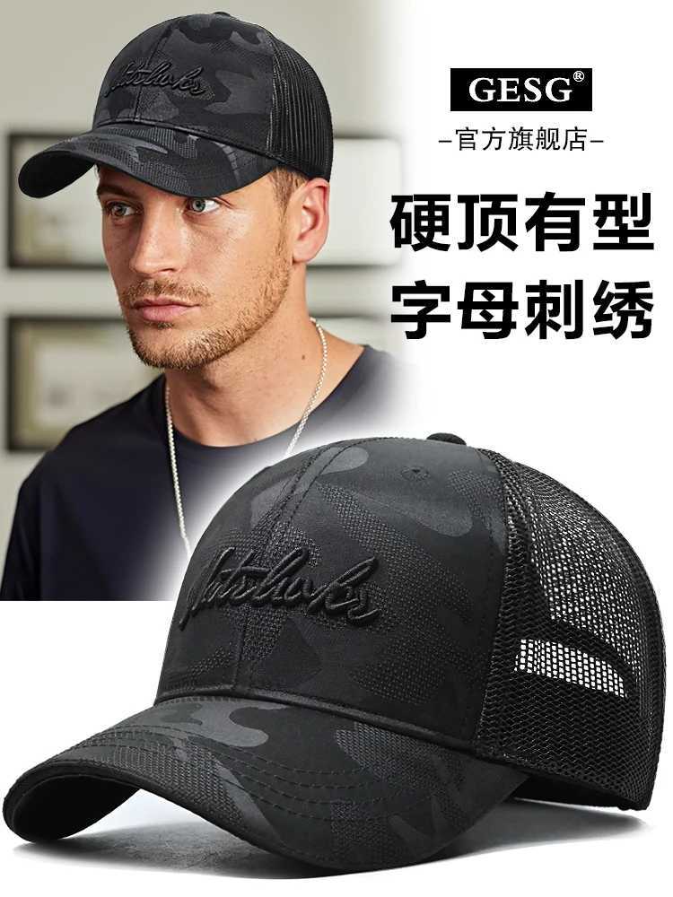 InlnDtor 2025 Embroidered Euro- style sunshade baseball cap casual lettered breathable casual fishing hat for men X250704