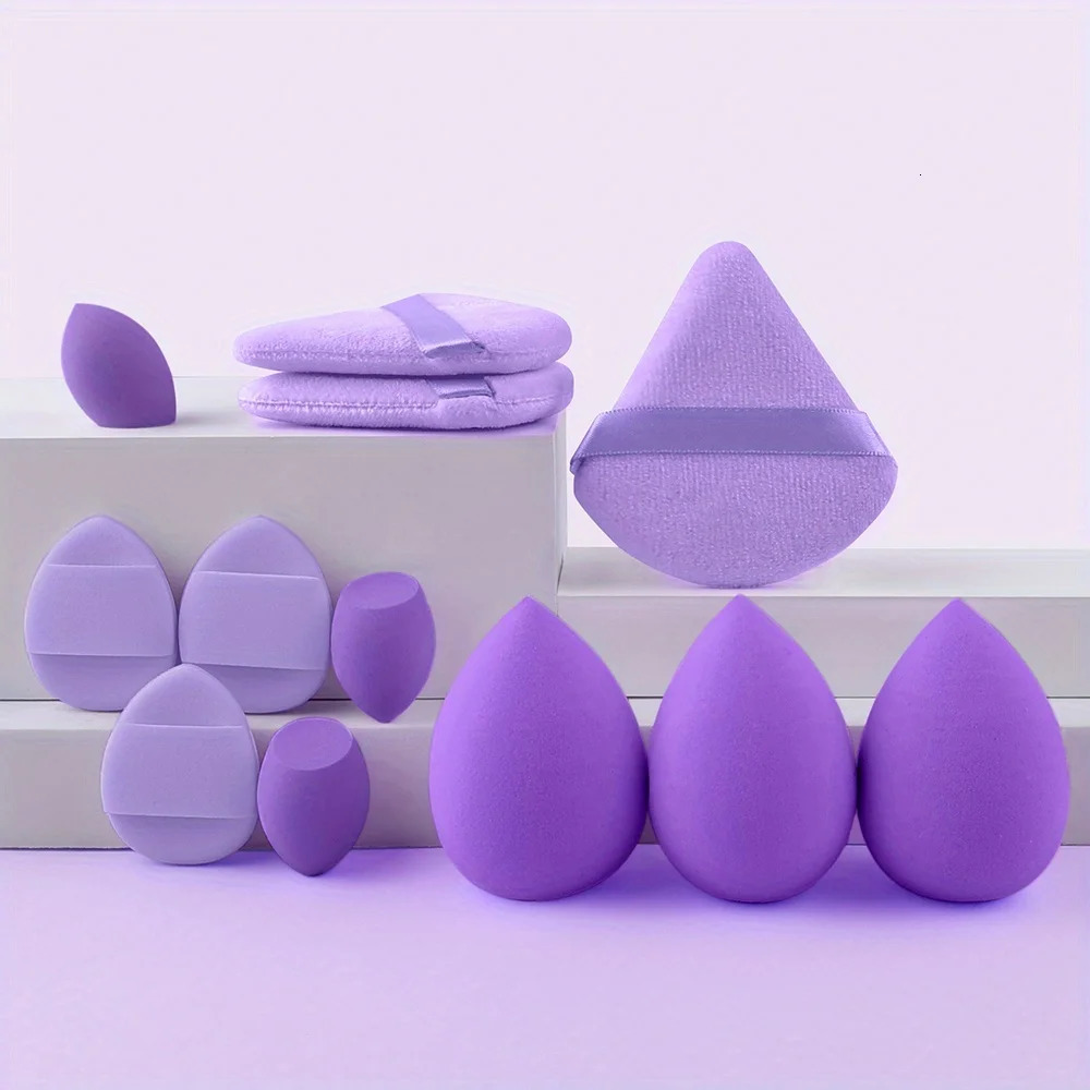 12/14Pcs Makeup Sponge Set Triangle Mini Blenders for Liquid Concealer Cover Blemishes/Spots 37 Effects All Skin Types 250625