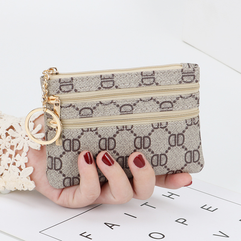 wallet designer woman high quality Women's Mini Zipper Coin Purse Key Holder Compact Wallet Small Change Pouch Fashion Simple Design Free Shippin