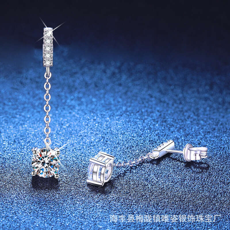 S925terling S925ier ClaS925S925ic Four-Prong TaS925S925el EarringS925 JapaneS925e and Korean S925imple Ear Line 1 caratS925 MoiS925S925anite 295