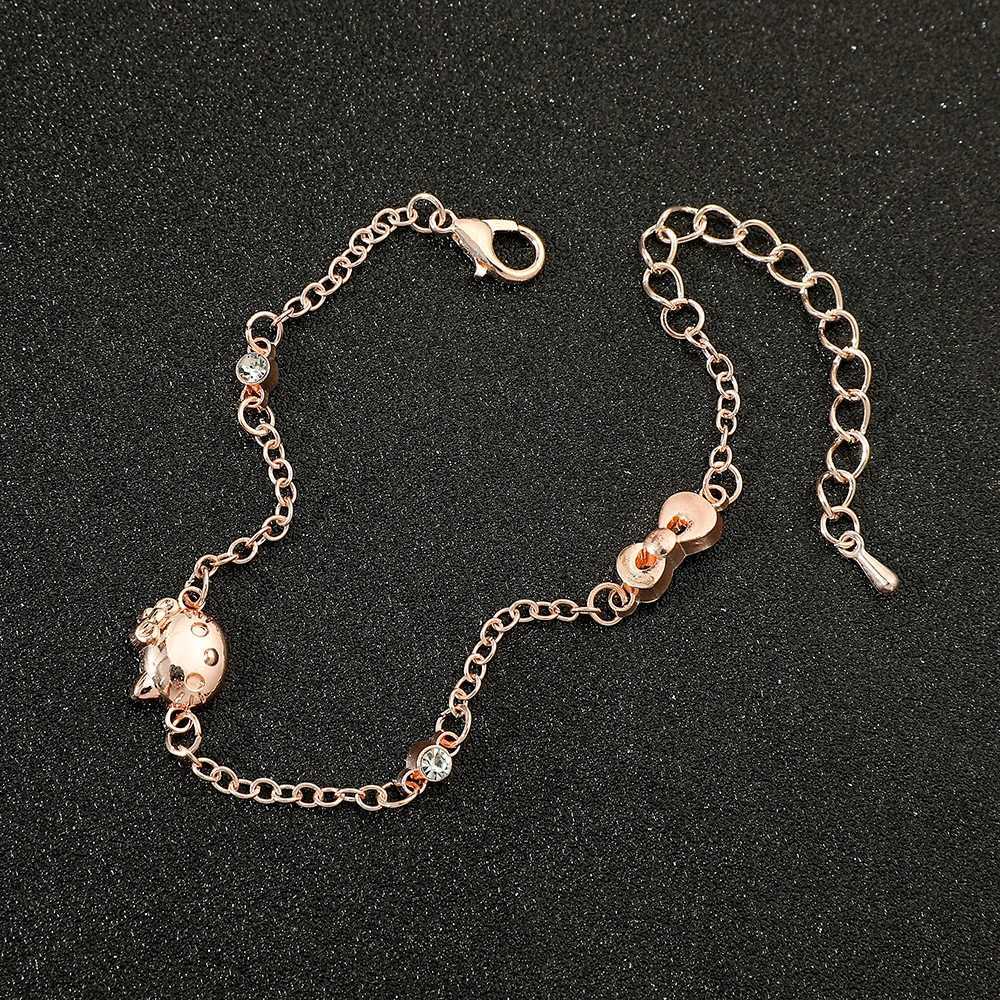Sanrio Fashion Cute Hello Kitty Bracelet for Women Bridal Bracelets Wedding Jewelry Travel Gifts 2 Colors w250716