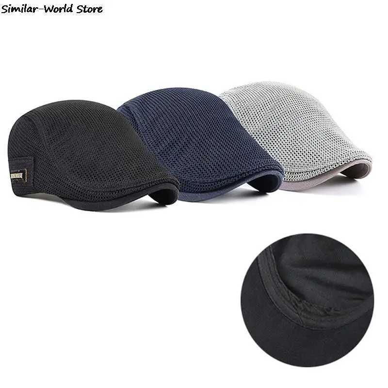 Mens Mesh Baseball Cap Breathable Summer Caps Dad Hat Outdoor Fishing Hats Trucker Cap X250704