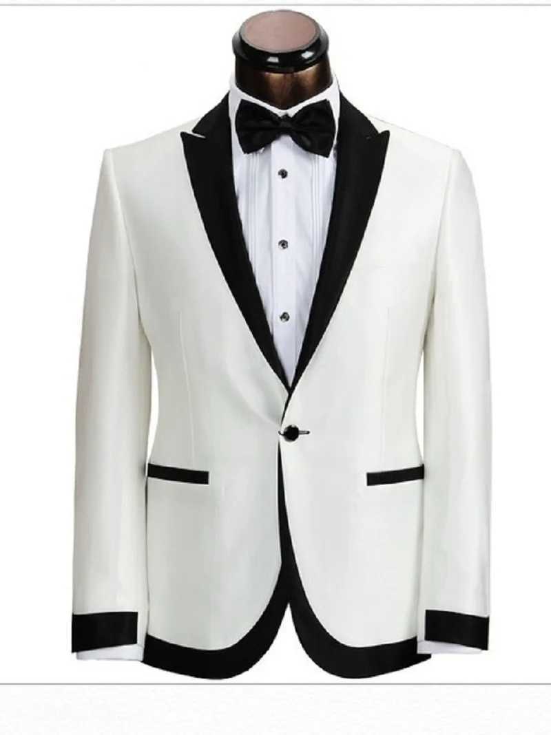 Classic Style Dark Blue Tuxedos Inspired By Men Suit Worn In James Bond Wedding Suit For Men Groom Jacket Pants Bow Black X250704