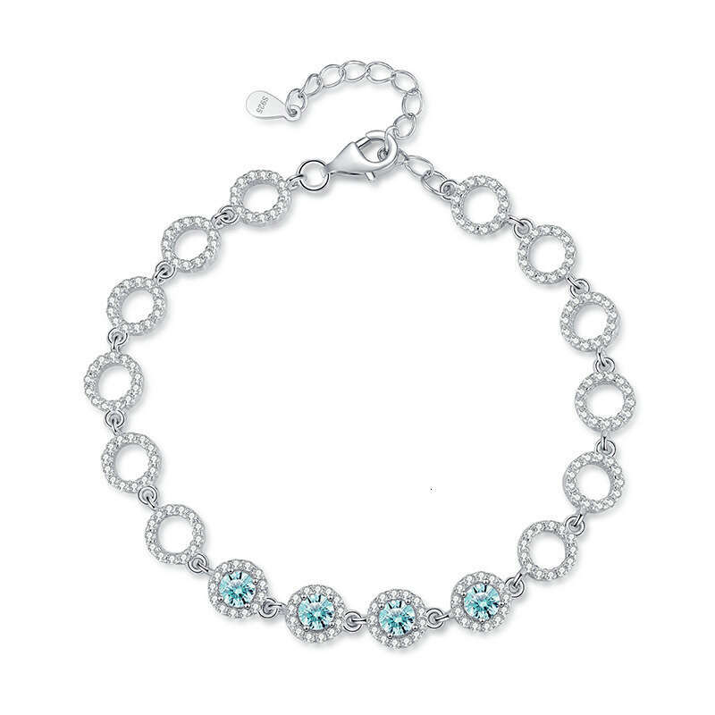 Jewelry Pure S925ier for Women Bracelet S925imple ExquiS925ite High-end MoiS925S925anite Bangle 321