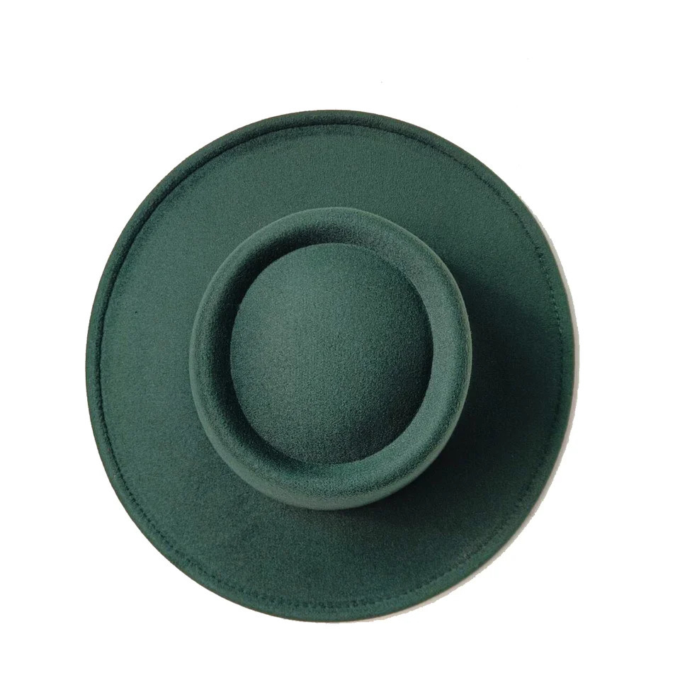 British Style 8CM Wide Brim Fedora Hat Womens Fashion Autumn/Winter Pork Pie hat Wedding Hat Jazz Hat Gorras para hombres 250701