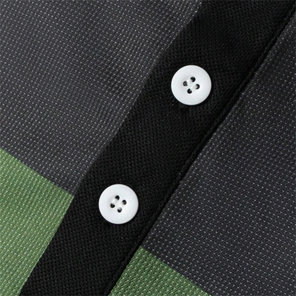 Spring Mens Polo Shirt Long Sleeve Stand Basic Blouse Tee Shirt Top Casual T-shirt Men Shirt 250704