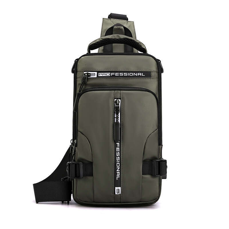 Men's Multifunctional Chest Fashionable and Casual Single Shoulder Crossbody Bag, Waterproof Space Cloth Small Backpack, 2025 Temperament Versati