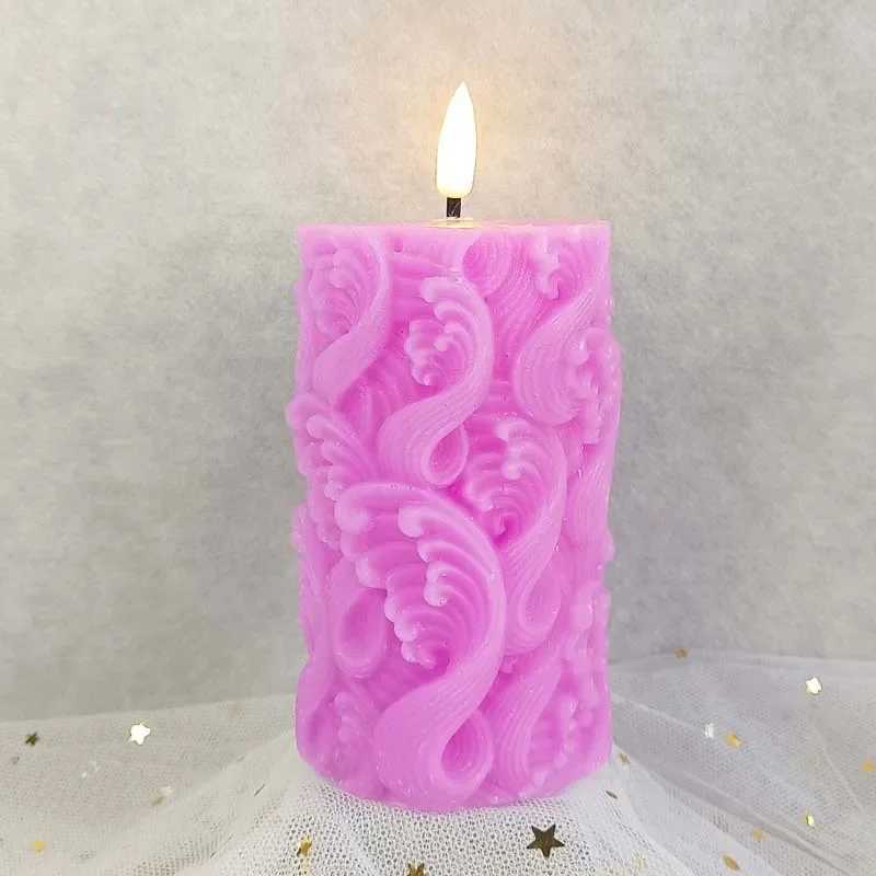 100% Aromatherapy Candle Silicone Molds DIY Butterfly Rose Wave Gypsum Ornament Fragrance Stone Crafts Epoxy Resin Mold W250704