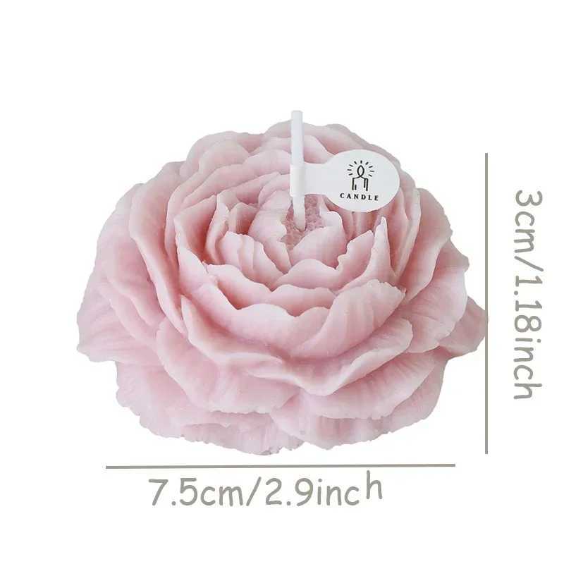 1 Pack Peony Scented Candle Floral Aromatherapy for Home Decor Holiday Weddings Parties Bedroom Restaurant Relaxation W250704