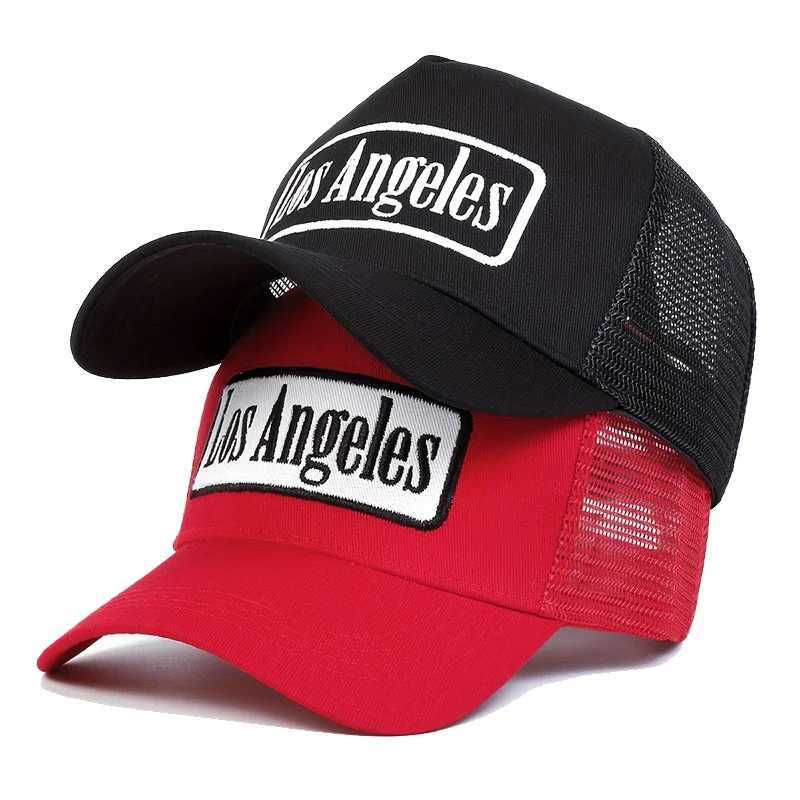 Unisex LOS ANGELES Print Baseball Net Caps Spring and Summer Outdoor Adjustable Casual Hats Sunscreen Hat Sports Cap X250704