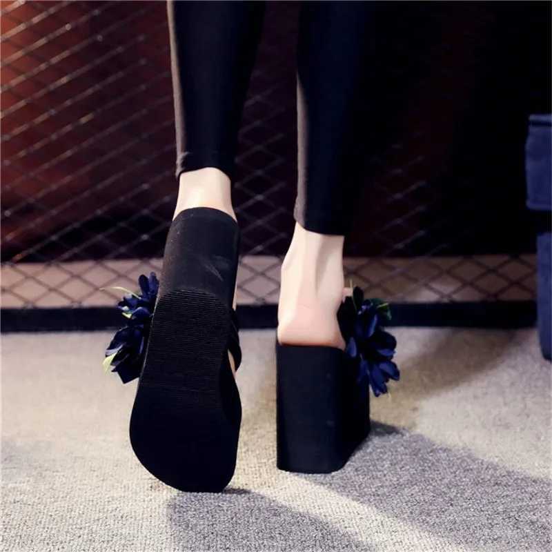 Flower Slides Women Shoes Woman Fashion High Quality Wedge Slippers Designers Sexy High Heels Mules W250704