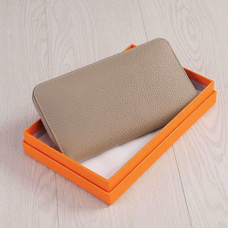 Leather Bag Bucket Bag New Zipper Handbag Genuine Leather Long Thin Cowhide Women S Wallet Clutch Tote Bag