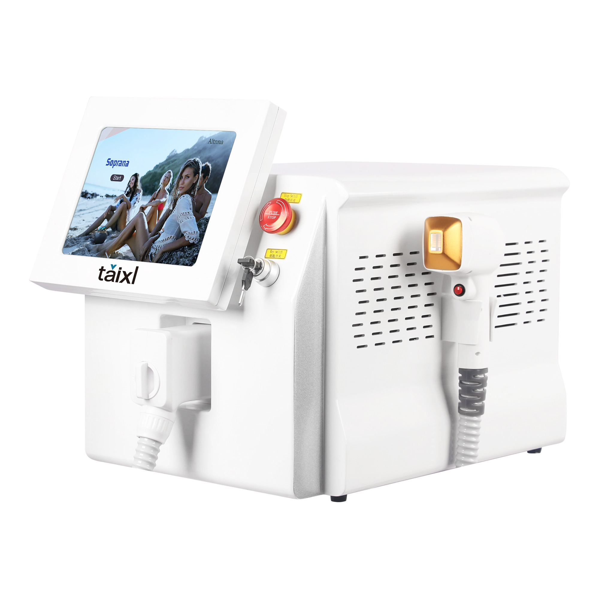 Depiladora Laser Painless Permanen 3 Wavelength Diode Laser Hair Removal Machine 808NM Ice Platinum Cooling System Beautiful