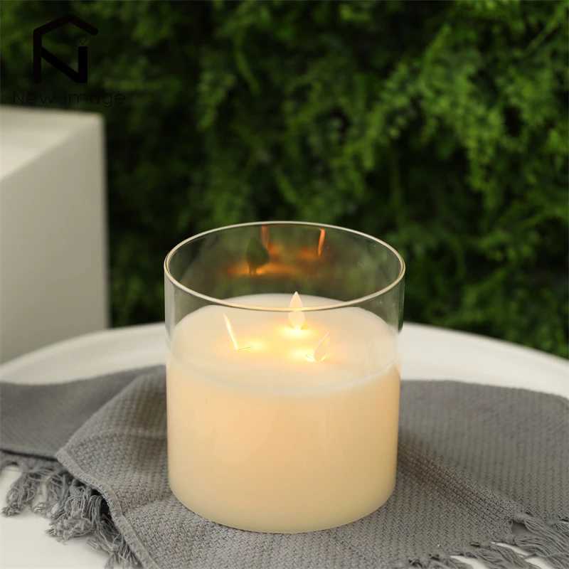 LED Candle Fake Flashing Tea Light Outdoor Garden Lamp Battery-powered Romantic Wedding Banquet Decoration Home Decoration W250704