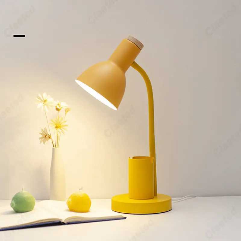 Creative Desk Lamp With Pen Holder Nordic Cute Light Neat Table Room Desks Computer Offices Baby Night Decoration BedroomXJ250703