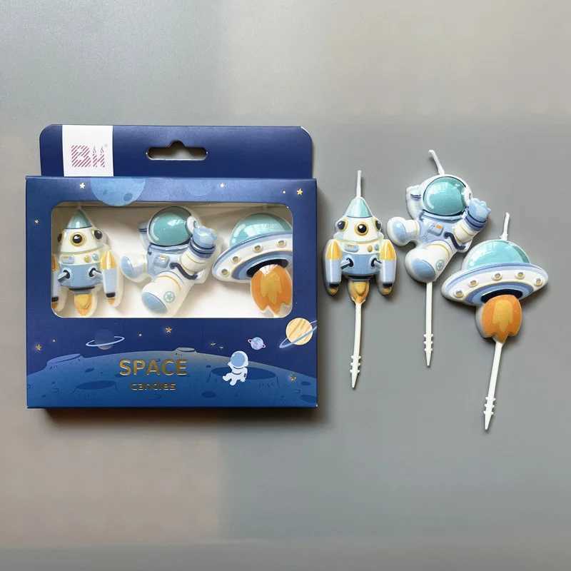 Blue Childrens Birthday Candles Boy Sparkles Child Decorative Candles Gothic Decoration Cake Surprises Party Supplies Candle W250704
