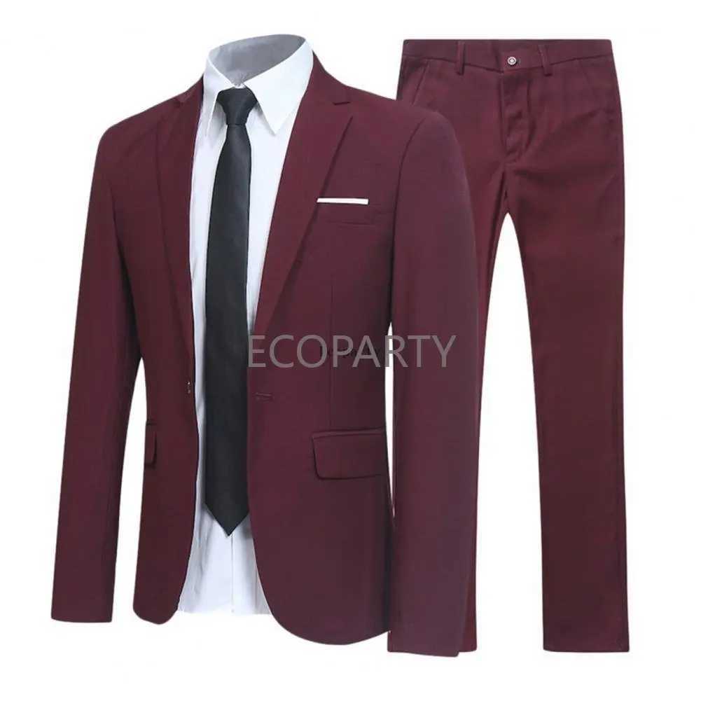 Men Slit Fit Two Three Piece Business Dress Man Suit Groomsmen Clothing Suits for Men 2022 Trajes De Hombre Prom Suit Costuum X250704