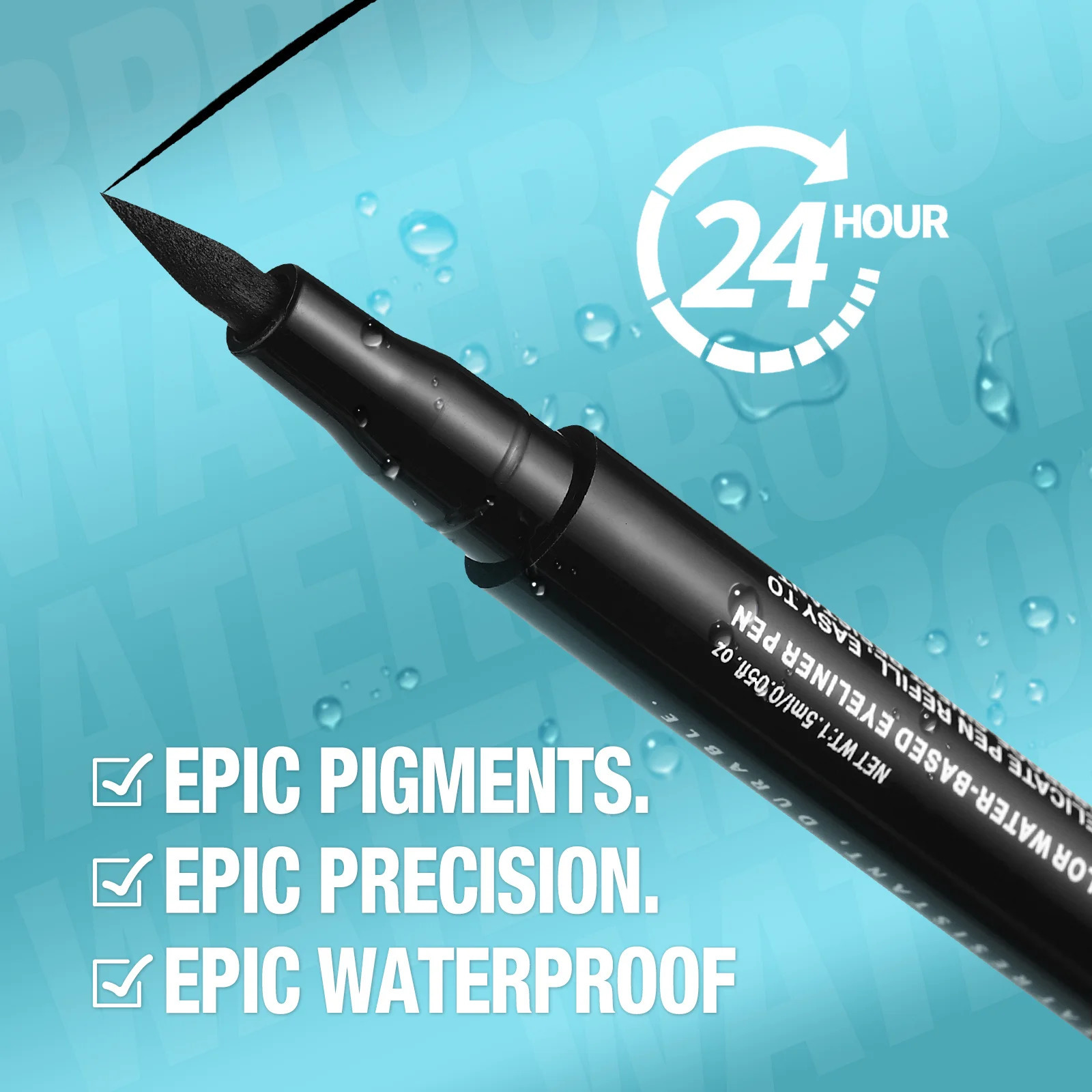 1 pcs waterproof quick-drying oil-proof and non-smudging long-lasting ultra-fine eyeliner eyeliner pen 250704