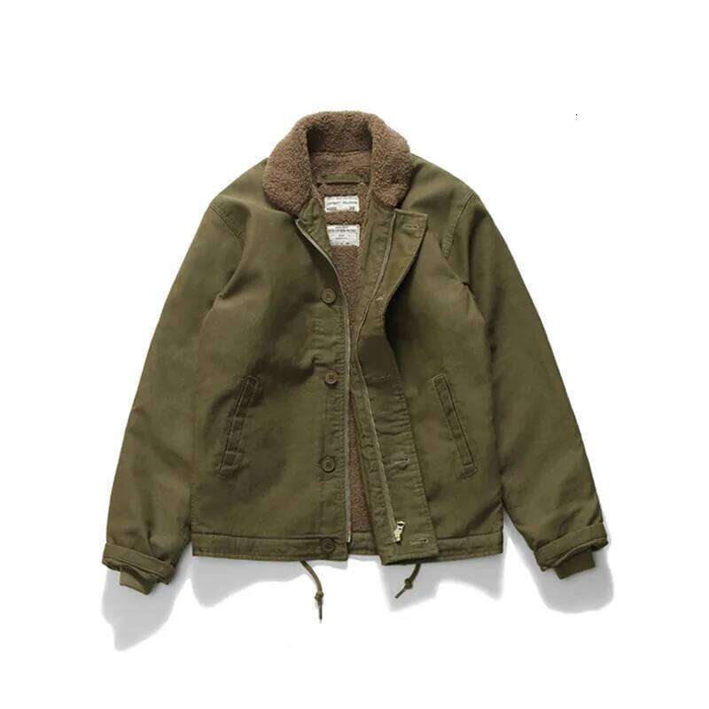 Cotton Padded Coat For Men Thickened Plush Tops Cashmere Jacket Outdoor Sport Climbing Hiking American Style Work N1 Deck Winter 250701