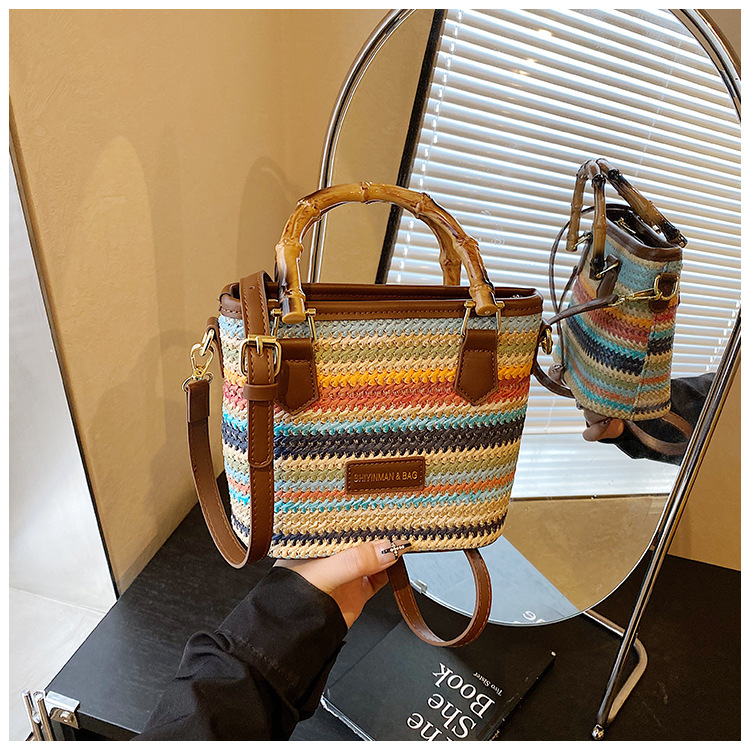 Designer Bag Luxury Bag Boho Handwoven Straw Female Summer New Crossbody Shoulder Bag Seaside Holiday Beach