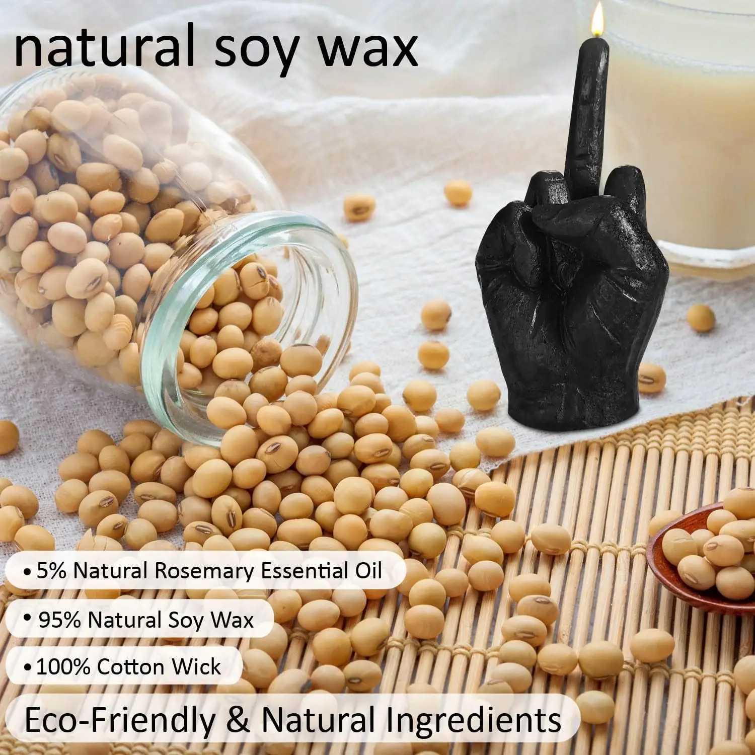 inger Scented Candle Room Decor Aesthetic Fragrance Soy Wax Aromatherapy Hand Gesture Candles Desk Statues Sculpture Decor W250704