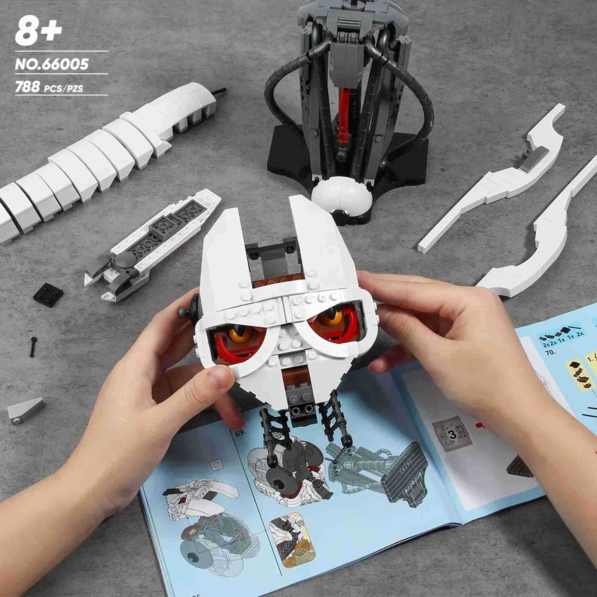 DISNEY 788pcs MOC Idea General Grievous Helmet Building Blocks Bricks Model Helmet Collection Assembling Toys for Children Adults Gift W20250704