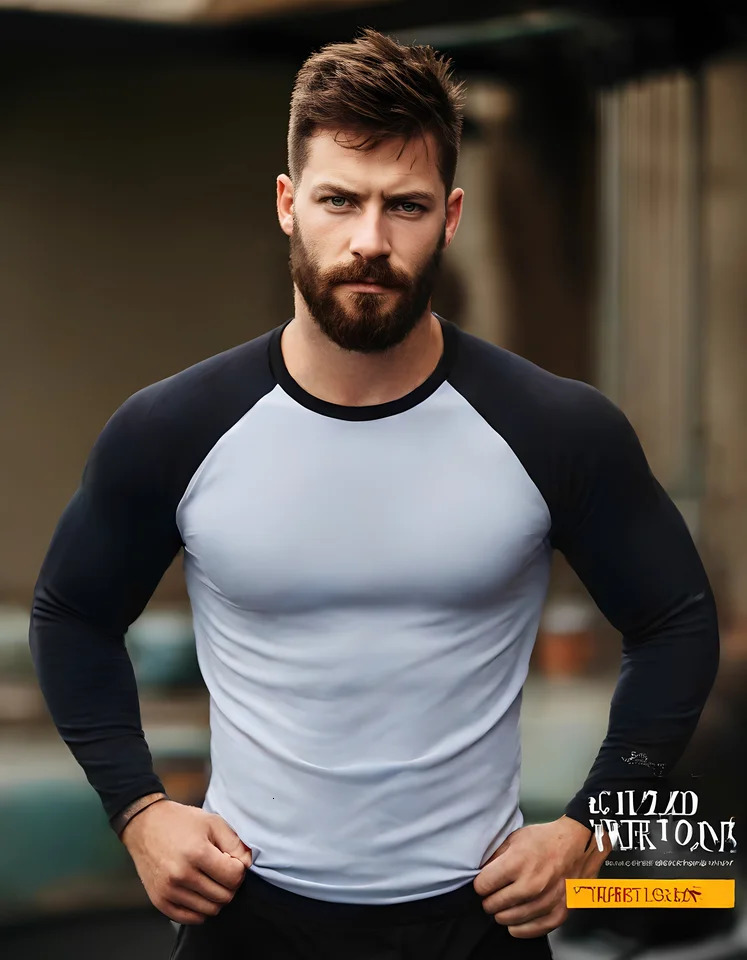 Mens Long Sleeve Rashguard Upf 50 Sun Protection Surf Shirt Quick Dry Breathable Swimming Tight T-shirt Summer 2025 Gym Clothes 250704