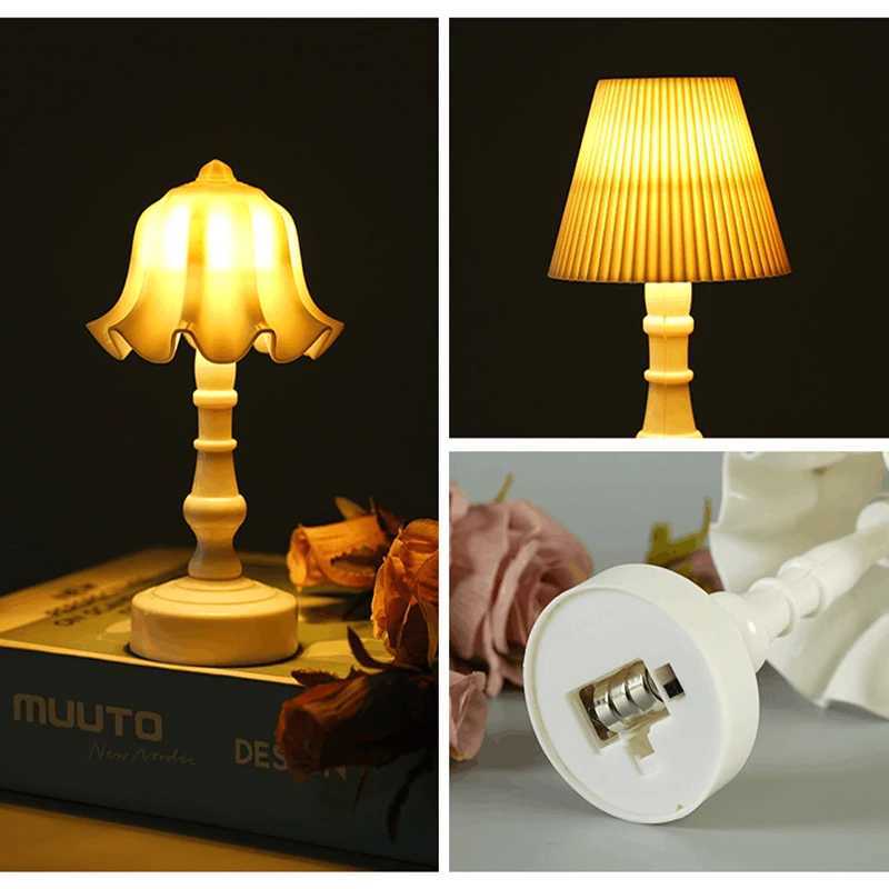 Mini LED Night Light Battery Powered Childrens Birthday Gift Atmosphere Lamp For Bedroom Bedside Decoration Nordic Table Lamp XJ250703